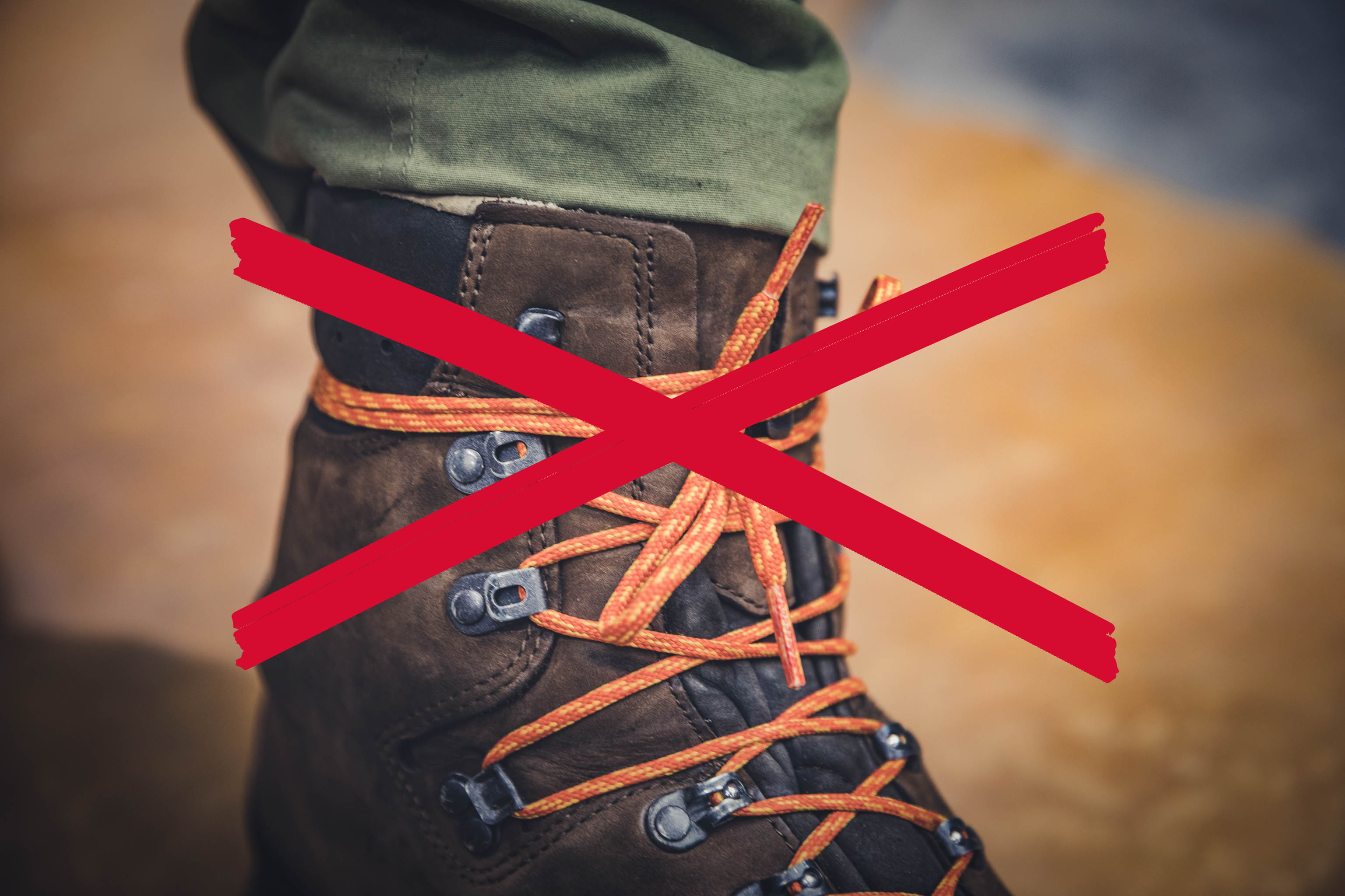 How to lace walking boots