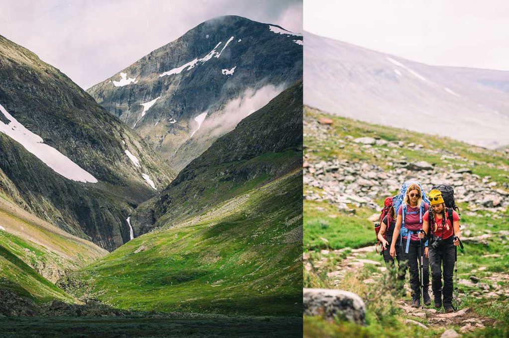 Fjallraven Classic 2017 3 Hikers in Swedish Landscape