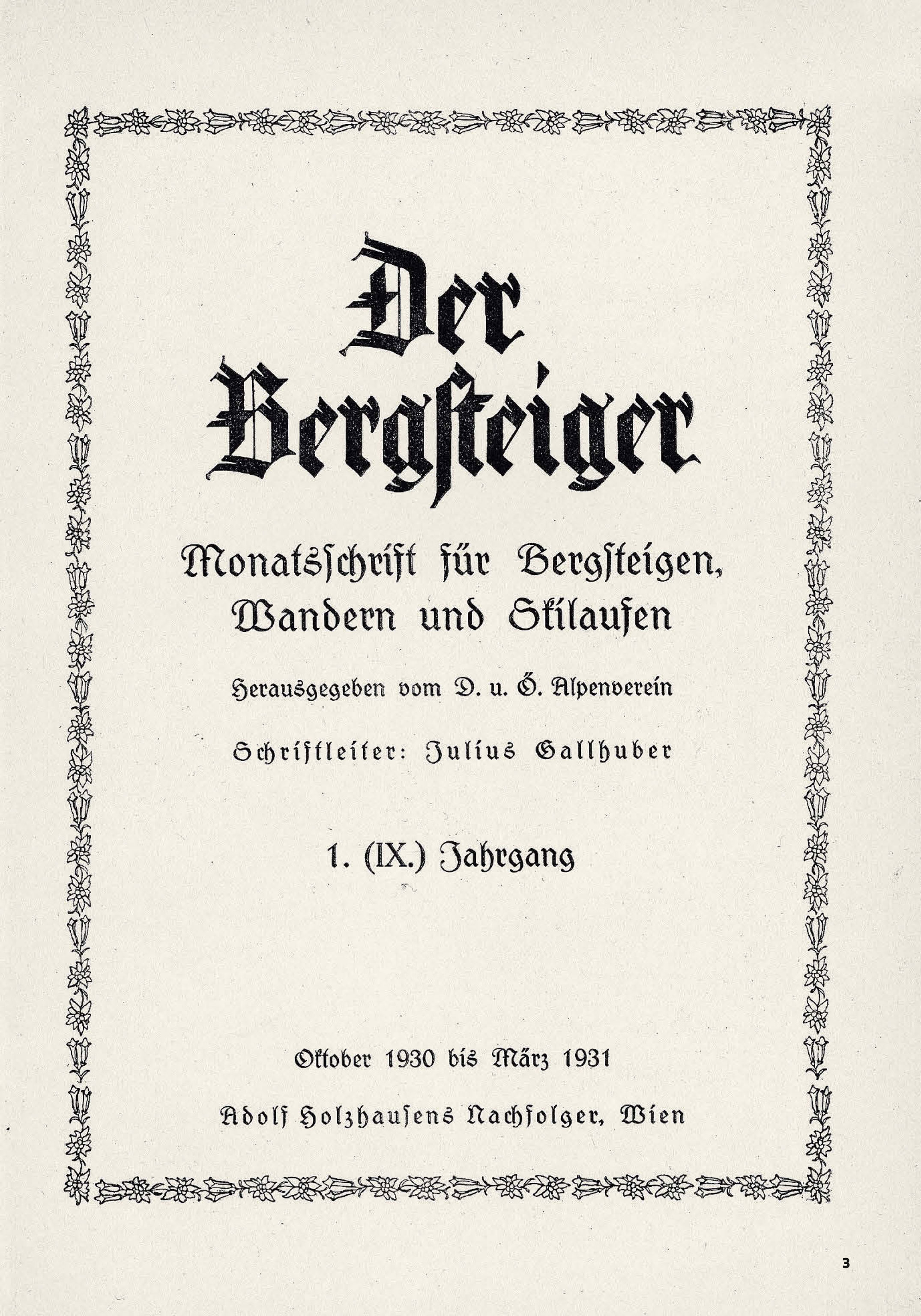 Bergsteiger magazine cover