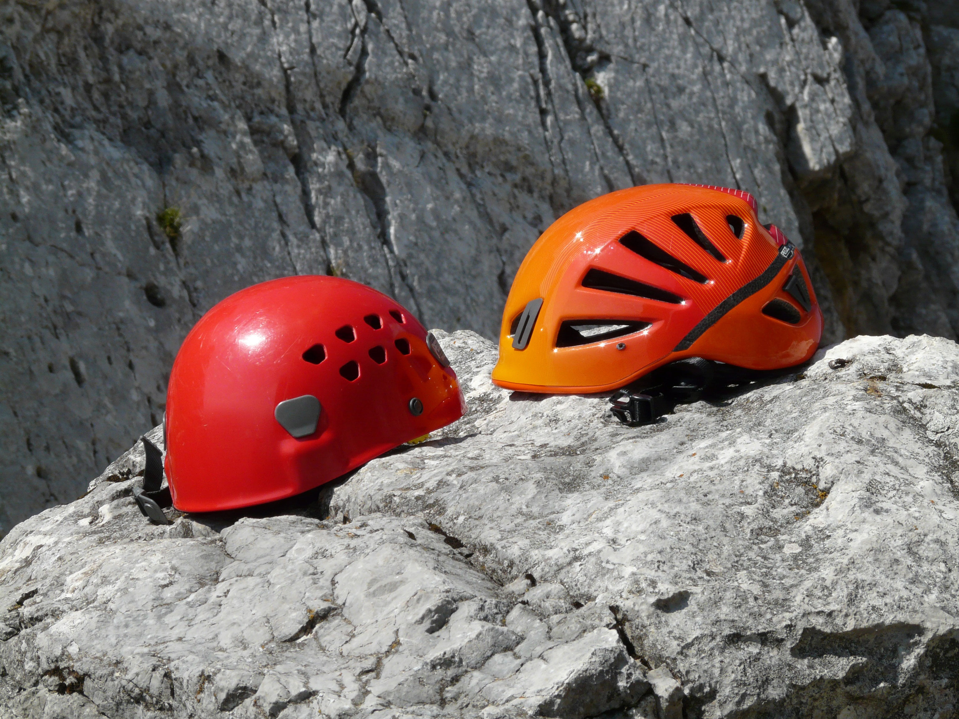 Modern climbing helmets