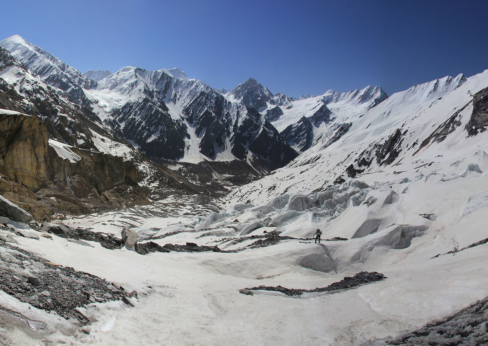 Weitwanderwege Great Himalaya Trail Gletscher